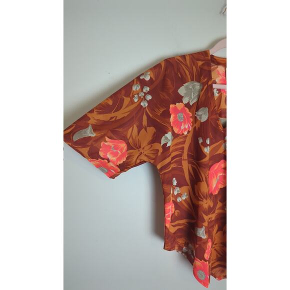 VTG 60's Hawaiian Kamehameha Pullover Top Women's Size Medium - Picture 4 of 8